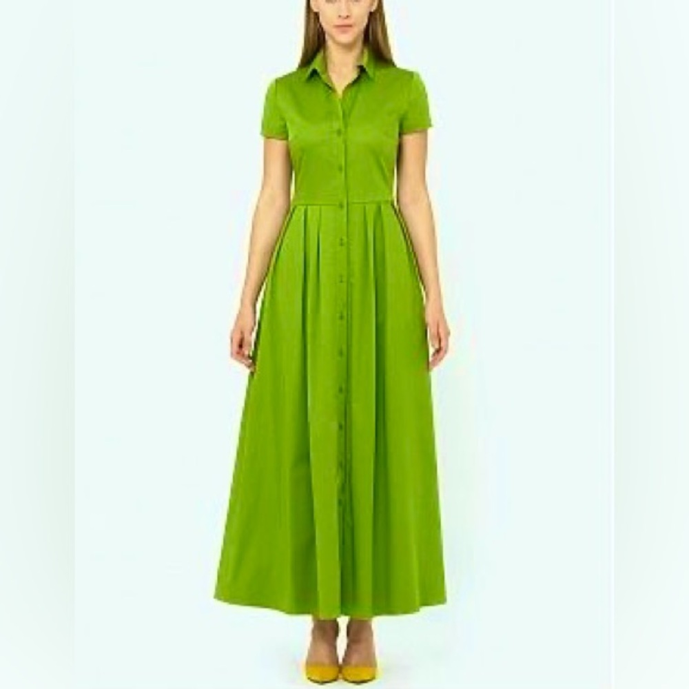 Elegant Green Maxi Dress XS